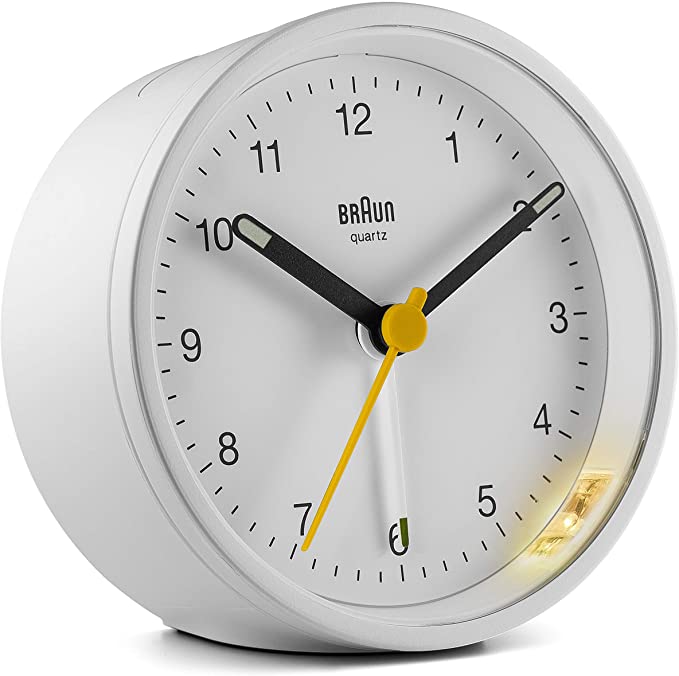 Braun Classic Analogue Alarm Clock - BC12W