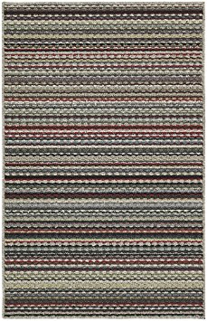 Garland Rug Carnival Area Rug, 5-Feet by 7-Feet, Random Multi-Color Stripes