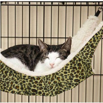 Pecute Cat Kitten Hanging Hammock Bed Pad Pet Cat Cage Comforter Large