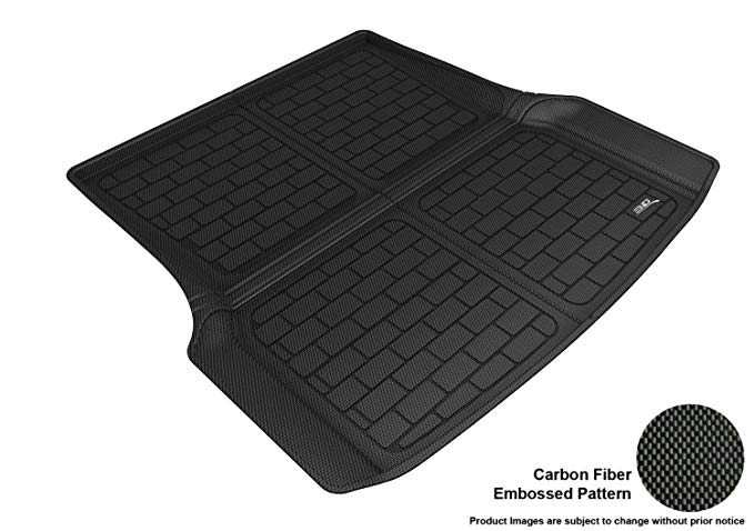 3D MAXpider M1TL0001309 Custom Fit All-Weather Kagu Series Cross Fold Rear Cargo Liner in Black for Select Tesla S Models