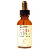 C20Ferulic ony from NuFountain 1 Fluid Ounce 20 L-Ascorbic Acid Ferulic Acid and Hylaronic Acid Serum for a Youthful Glowing Complextion Made Fresh when Ordered