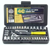 Great Neck PSO40 40 Piece 14-Inch and 38-Inch Drive Socket Set