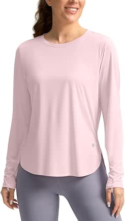 Women's Sun Shirts UPF 50  Long Sleeve UV Protection Shirt Lightweight Quick Dry Workout Hiking Tops for Women