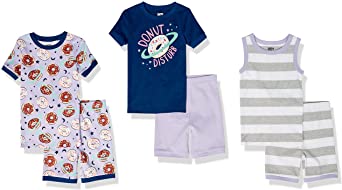 Amazon Brand - Spotted Zebra Girls' Snug-fit Cotton Pajamas Sleepwear Sets