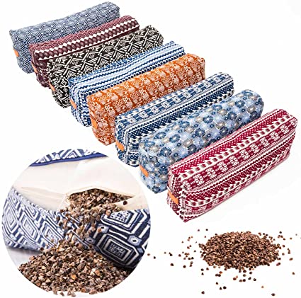 #DoYourYoga Bolster/Cushion for Yoga, Meditation & Stress Relaxation - Filled with Natural Buckwheat (US-Farmproduct)- Size Approx 26.4" x 5.1"