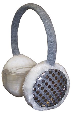 N'Ice Caps Girls Sequin Trimmed Adjustable Ear Muffs