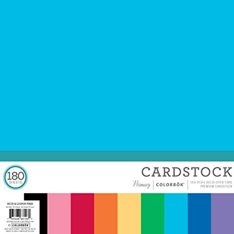 ColorBok 68126B Mega Paper Pad Mega Paper Pack, Primary, 12" x 12"