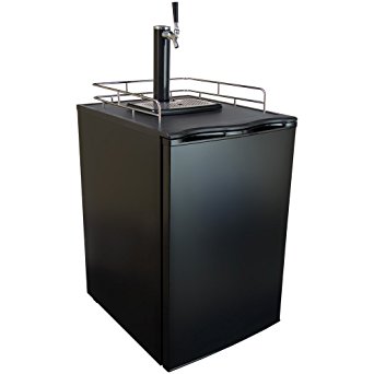Keggermeister KM2800BK Kegerator Full-Size Single-Tap Beer Refrigerator and Dispenser, Black
