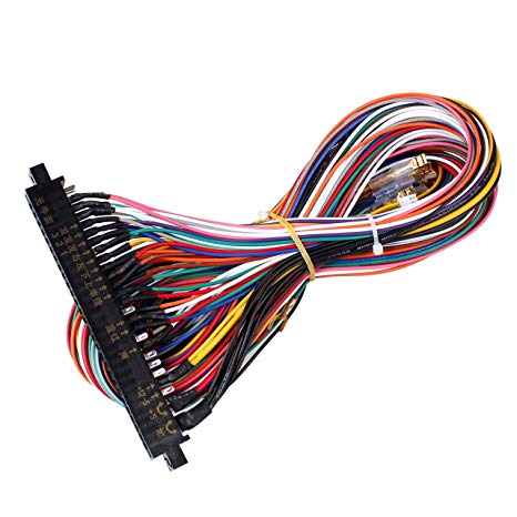 EG STARTS Arcade Jamma 56 Pin Interface Cabinet Wire Wiring Harness Loom Multicade Arcade PCB Cable for Arcade Machine Video Game Consoles Jamma 60-in-1 Board & Pandora Box 2 3 4 Game