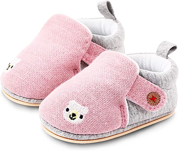 FEETCITY Baby Shoes Boys Girls First Walkers Sock Top Slippers Infant Sneakers Crib Shoes