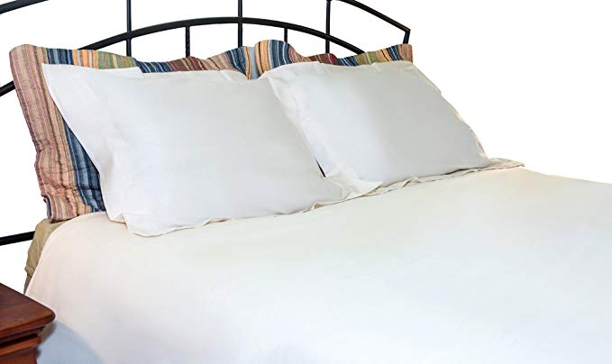 Whisper Organics Duvet Cover, Organic 100% Cotton Duvet Cover, 300 Thread Count (King/California King, White)