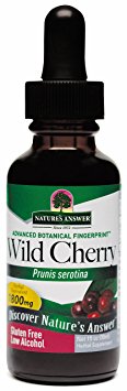 Nature's Answer Wild Cherry Bark with Organic Alcohol, 1-Fluid Ounce