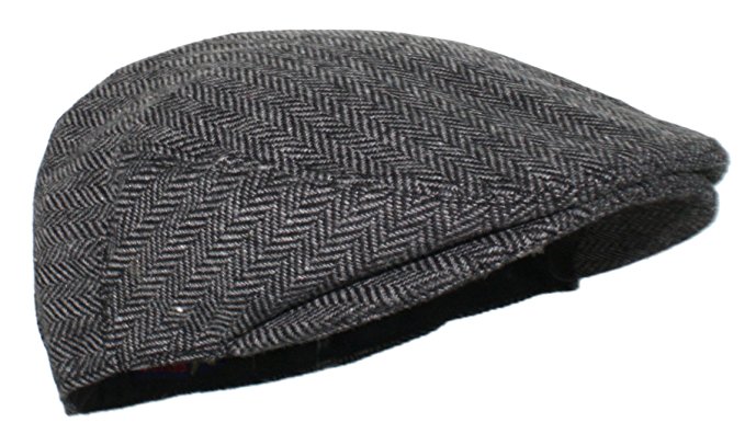 Ted and Jack - Street Easy Herringbone Driving Cap With Quilted Lining