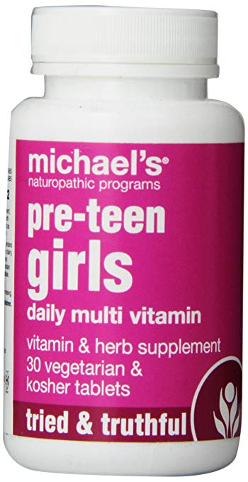 Michael's Naturopathic Programs Daily Multi Vitamin for Pre-Teen Girls, 30 Count