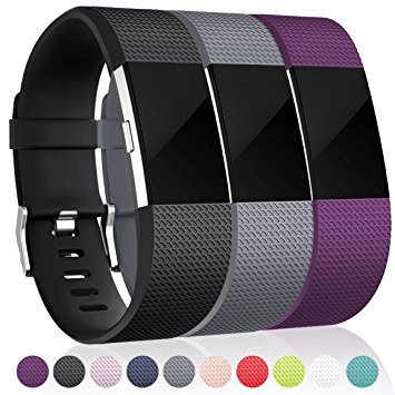 Maledan Replacement Bands for Fitbit Charge 2, 3 Pack