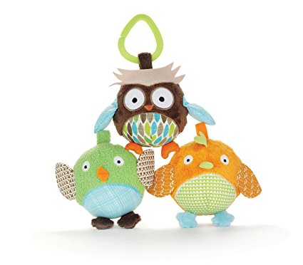 Skip Hop Baby Treetop Friends Animal Ball Activity Toys (3/Pack), Multi