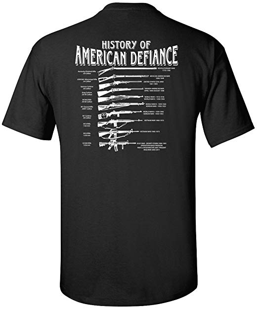 Gadsden and Culpeper History of American Defiance T-Shirt (Black)