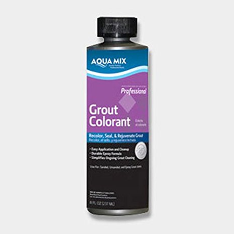 Aqua Mix Grout Colorant - 8 oz Bottle - Charcoal Gray