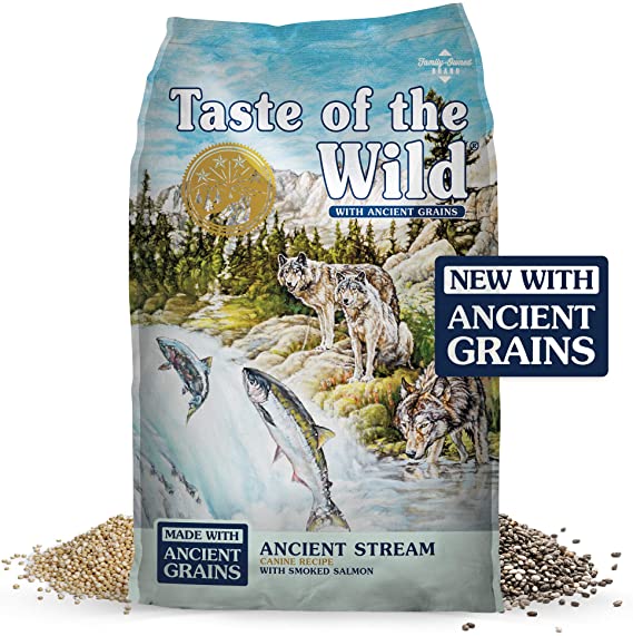 Taste of the Wild Ancient Stream Canine Recipe with Smoked Salmon & Ancient Grains 14lb (9672)