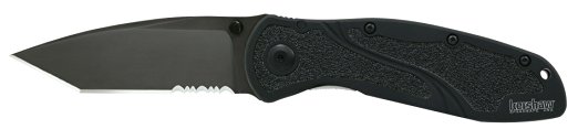 Kershaw Tanto Serrated Blur Knife with SpeedSafe