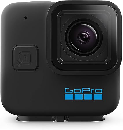 GoPro HERO11 Black Mini - Compact Waterproof Action Camera with 5.3K60 Ultra HD Video, 24.7MP Frame Grabs, 1/1.9'' Image Sensor, Live Streaming, Stabilization (CHDHF-111-RW)