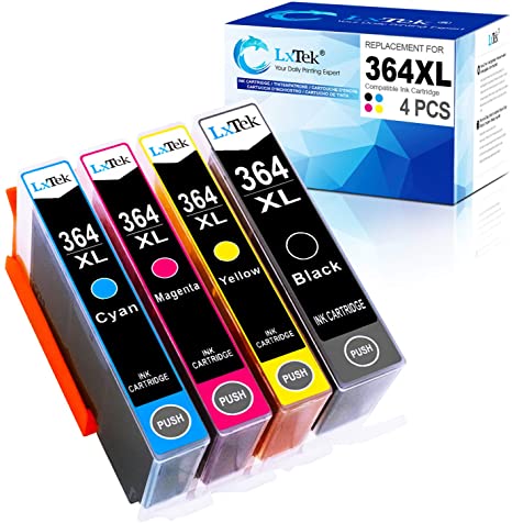 LxTek 364XL Replacement Compatible for HP 364 XL Ink Cartridges Use with HP Deskjet 3070A 3520 OfficeJet 4620 4622 Photosmart 5510 5512 5515 5520 5524 6510 6520 6515 7510 7520