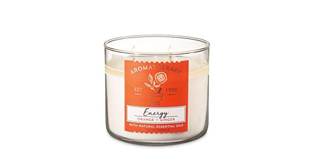 Bath and Body Works 3-wick Limited Edition Candle AROMATHERAPY COLLECTION (Energy - Orange Ginger)