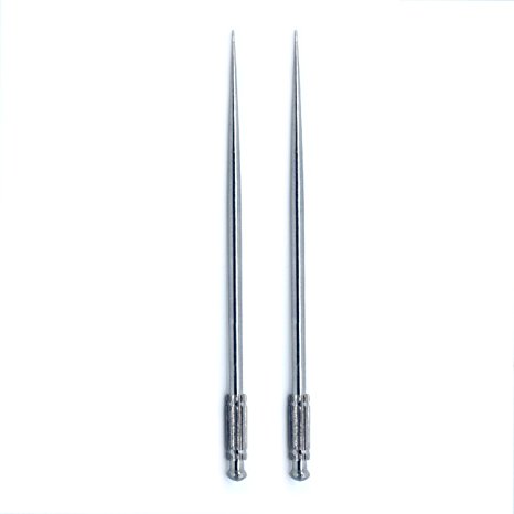 Terya portable reusable personal Titanium toothpick pack of 2 (silver)