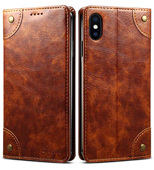 iPhone 8 Case, iPhone 7 Case, SINIANL Leather Wallet Folio Case Book Design Flip Cover with Stand and ID Credit Card Slot Magnetic Closure for iPhone 8 / 7