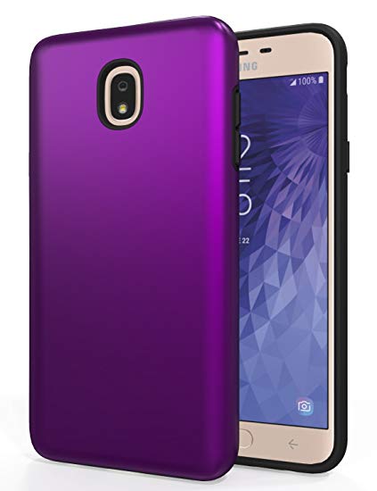 SENON Slim-fit Shockproof Anti-Scratch Anti-Fingerprint Protective Case Cover Samsung Galaxy J7 Aero/J7 Star/J7 Top/J7 Crown/J7 Aura/J7 Refine/J7 Eon/J7 2018,Purple