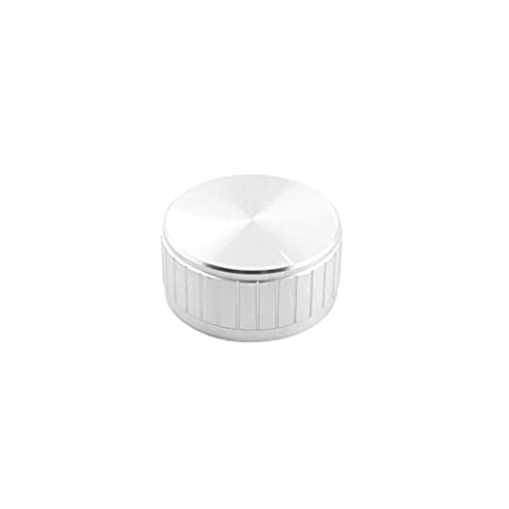 uxcell Aluminum Potentiometer Volume Knob, 40 mm x 20 mm for 6 mm Diameter Knurled Shaft