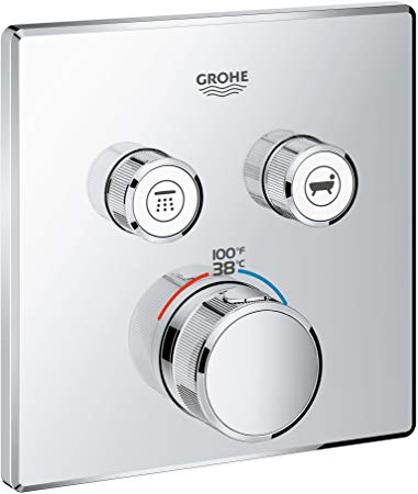 Grohe 29141000 Grohtherm SmartControl Thermostatic Trim, StarLight Chrome