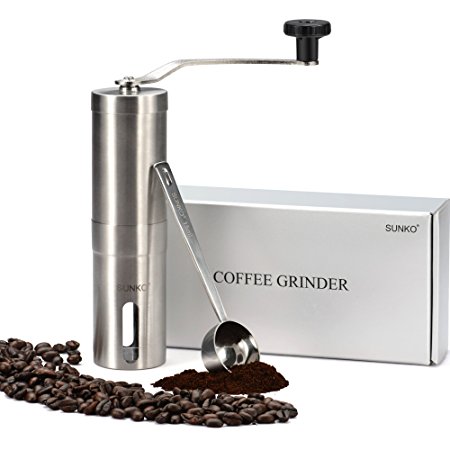 SUNKO Coffee Grinder Manual Coffee Mill&Burr Grinder