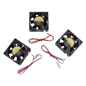 FYSETC 3D Printer Parts Vorn 2.4 R2 Fan 6020 Bottom Cooling Fan 24V 60x60x20mm Hydraulic Bearing Brushless Fan with Cable 400mm High Wind Speed Compatible with Vorn 2.4 R2 - Pack of 3