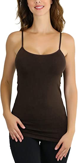 ToBeInStyle Women's Poly-Spandex Blend Scoop Neck Camisole