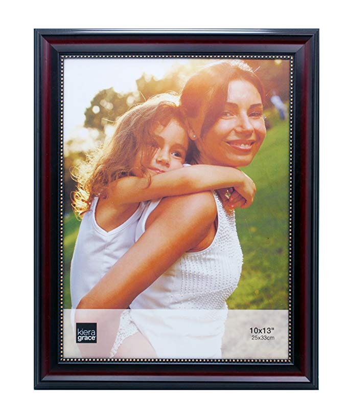 Kiera Grace Lucy Picture Frame, 10 by 13-Inch, Dark Brown