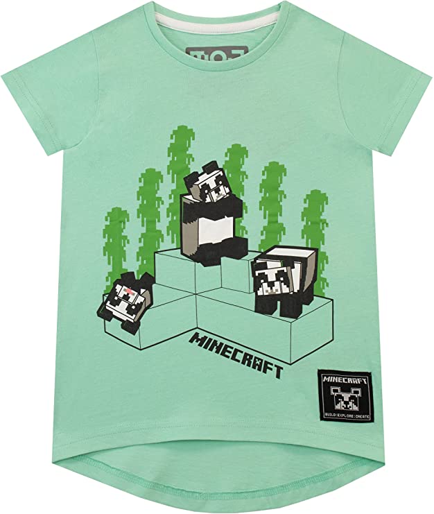 Minecraft Girls Panda T-Shirt