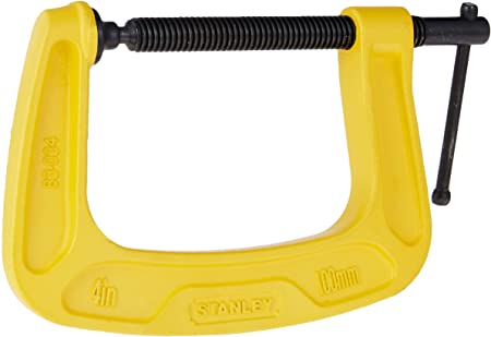 Stanley 0-83-034 C-Clamp MaxSteel, Black/Yellow