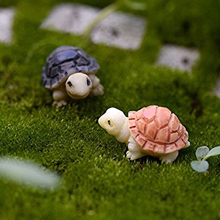 uhoMEy 2 Pcs Miniature Dollhouse Bonsai Fairy Garden Landscape DIY Decor