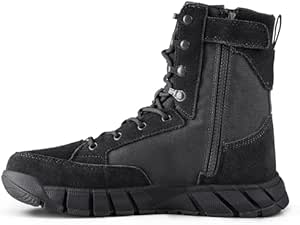 FREE SOLDIER Men’s Tactical Boots 8 Inches Lightweight Combat Boots Durable Suede Leather Military Work Boots Desert Boots