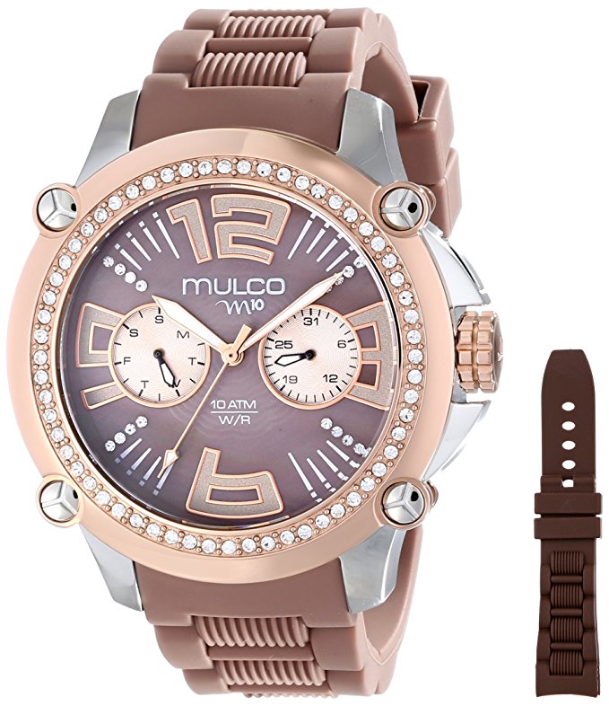 MULCO Women's MW2-28050S-034 Analog Display Swiss Quartz Brown Watch