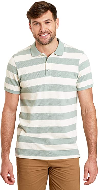 Mountain Warehouse Brunswick Mens Polo - Lightweight Shirt, Relaxed Fit Top, Casual Tee Shirt - Best for Travelling, Walking, Outdoors