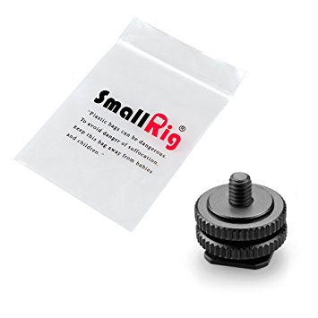 Smallrig Pro 1/4" Tripod Mount Screw to Flash Hot Shoe Adapter for Camera and Monitor814