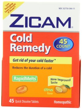 Zicam Cold Remedy  Dissolving Tablets  Citrus Flavors  45-Count