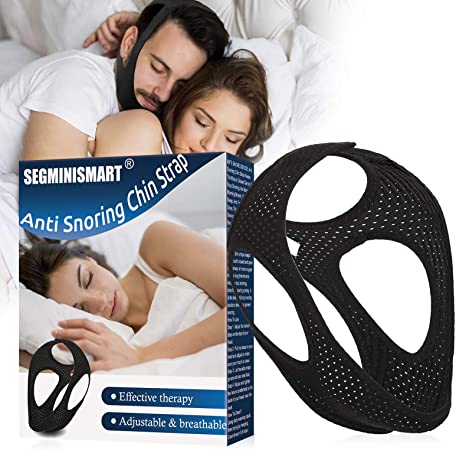 Anti Snoring Chin Strap,Snore Chin Strap,Anti-snoring Jaw Belt,Stop Snoring,Breathable & Adjustable Strap to Get Restful Sleep