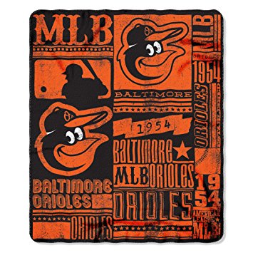 MLB Strength Fleece Throw Blanket 50-inch by 60-inch