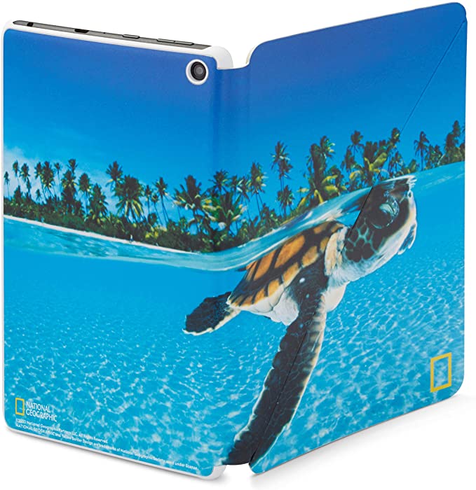 Amazon Fire HD 8 Cover, National Geographic, Turtle, compatible with 10th generation tablet, 2020 release