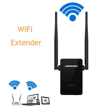 Oakletrea Wi-Fi Range Extender 300Mbps Wireless WiFi Repeater with Dual External Antennas and 360 Degree WIFI Covering