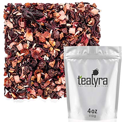 Tealyra - Piña Colada Cocktail Tea - Coconut Hibiscus Fruit Tea - Herbal and Fruity Loose Leaf Tea - Caffeine-Free - Hot & Iced Tea - Vitamines Rich - Healthy - All Natural - 110g (4-ounce)