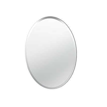 Gatco 1800 Flush Mount Frameless, Oval, Mirror